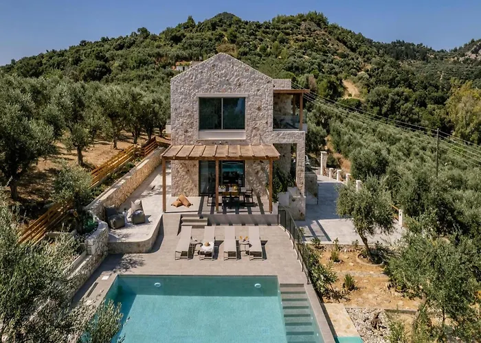 In Zakynthos With Private Pool & Views